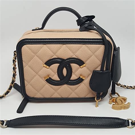 chanel vanity bag beige|chanel vanity bag.